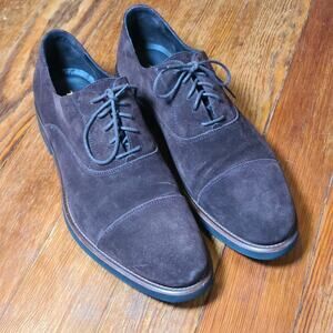 H S Trask Rivington Reserve Oxfords Suede Oxford Dress Shoes Men 11 M ITALY